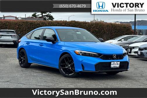 Boost Blue Pearl 2026 Honda Civic Sport