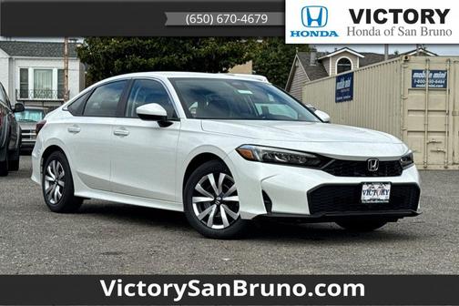 Platinum White Pearl 2026 Honda Civic LX