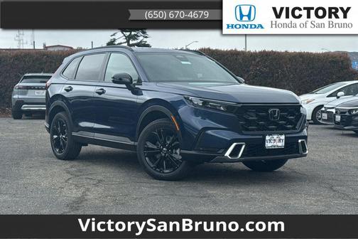 Canyon River Blue Metallic 2026 Honda CR-V Hybrid Sport Touring AWD
