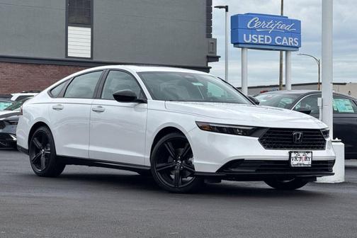 Platinum White Pearl 2026 Honda Accord Hybrid Sport-L