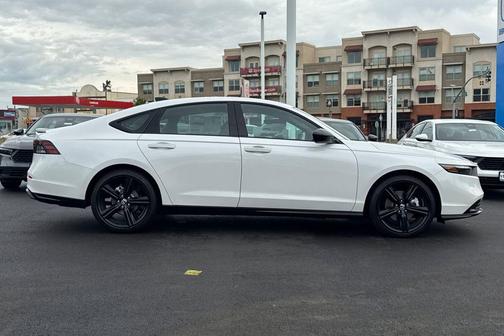 Platinum White Pearl 2026 Honda Accord Hybrid Sport-L