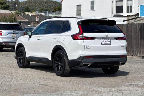 Platinum White Pearl 2025 Honda CR-V Hybrid Sport AWD