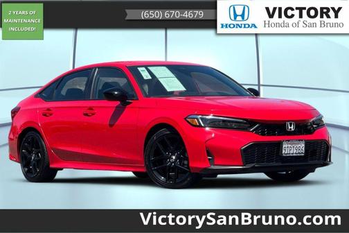 Rallye Red 2025 Honda Civic Sport
