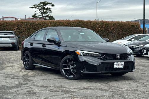 Crystal Black Pearl 2026 Honda Civic Hybrid Sport