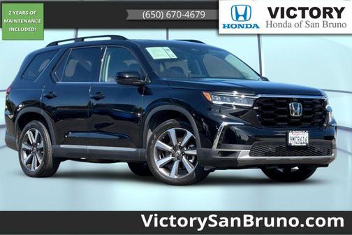 Crystal Black Pearl 2025 Honda Pilot Elite