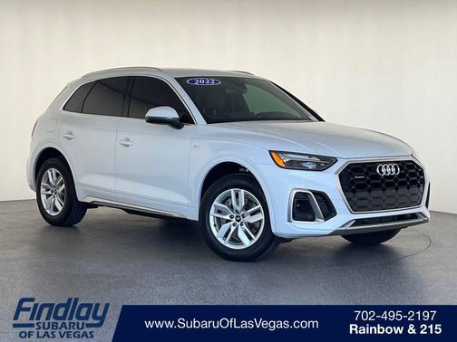 Glacier White Metallic 2022 Audi Q5 45 S line Premium