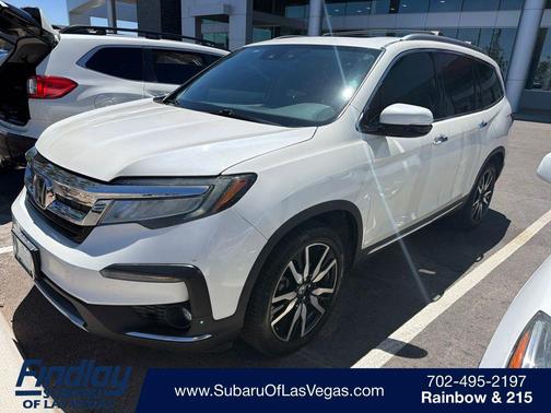 White Diamond Pearl 2019 Honda Pilot Touring 8-Passenger