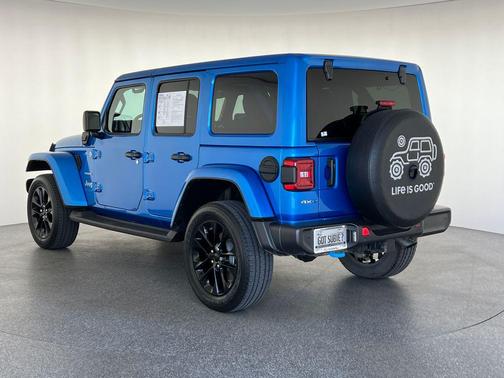 Hydro Blue Pearlcoat 2022 Jeep Wrangler Unlimited 4xe Sahara