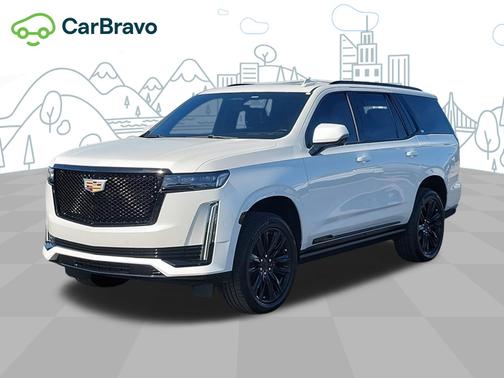 Crystal White Tricoat 2021 Cadillac Escalade Sport Platinum