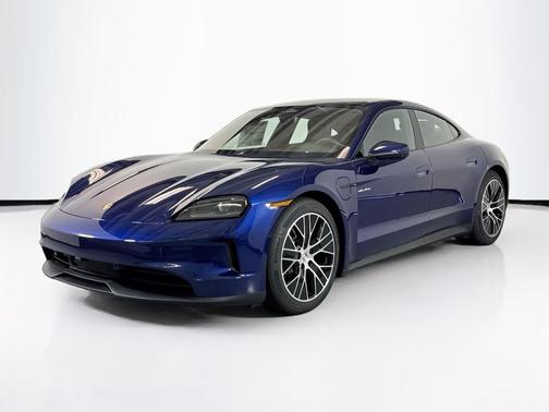 Gentian Blue Metallic 2026 Porsche Taycan 4