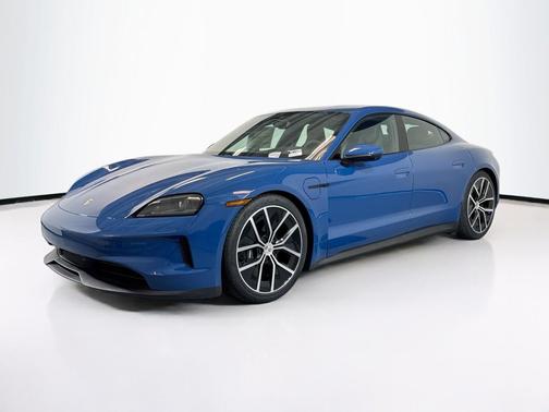 Neptune Blue 2025 Porsche Taycan 4