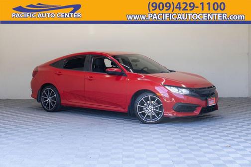 Red 2017 Honda Civic LX
