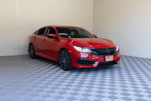 Red 2017 Honda Civic LX