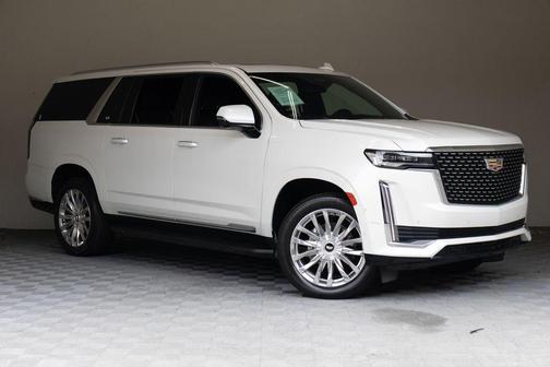 Crystal White Tri-Coat 2022 Cadillac Escalade ESV Premium Luxury