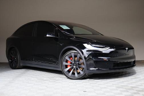Black 2023 Tesla Model X Plaid