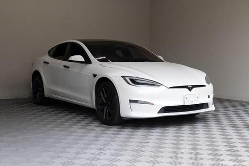 White 2021 Tesla Model S Plaid