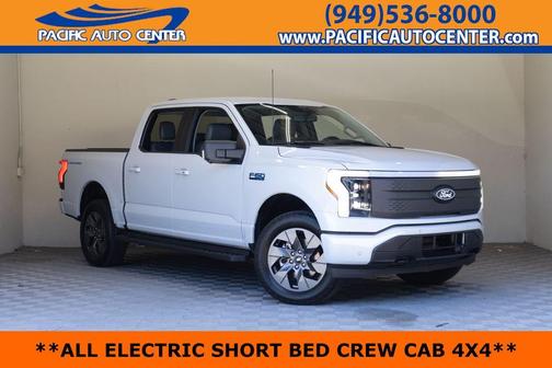White Metallic 2025 Ford F-150 Lightning Flash