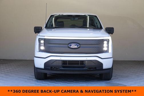 White Metallic 2025 Ford F-150 Lightning Flash