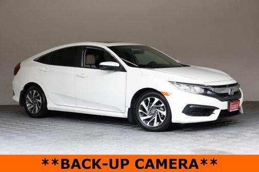 White Orchid Pearl 2017 Honda Civic EX