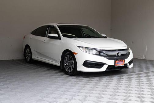 White Orchid Pearl 2017 Honda Civic EX