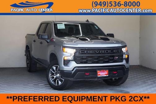 Sterling Gray Metallic 2024 Chevrolet Silverado 1500 Custom Trail Boss