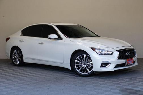 Majestic White 2023 INFINITI Q50 LUXE