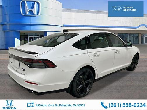 Platinum White Pearl 2026 Honda Accord Hybrid Sport-L