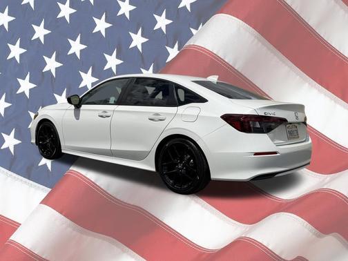 Platinum White Pearl 2025 Honda Civic Sport