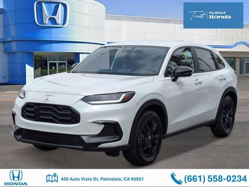 Platinum White Pearl 2026 Honda HR-V 2WD Sport