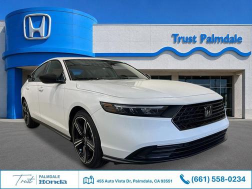 Platinum White Pearl 2026 Honda Accord Hybrid Sport