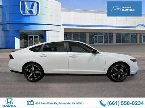 Platinum White Pearl 2026 Honda Accord Hybrid Sport