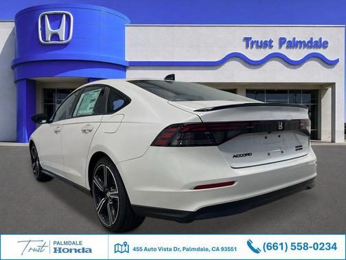 Platinum White Pearl 2026 Honda Accord Hybrid Sport
