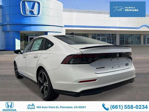 Platinum White Pearl 2026 Honda Accord Hybrid Sport
