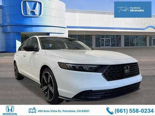 Platinum White Pearl 2026 Honda Accord Hybrid Sport