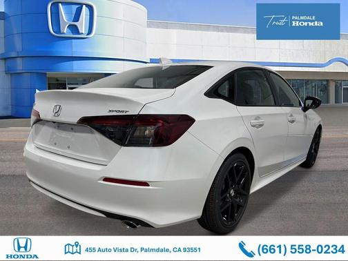 Platinum White Pearl 2026 Honda Civic Sport