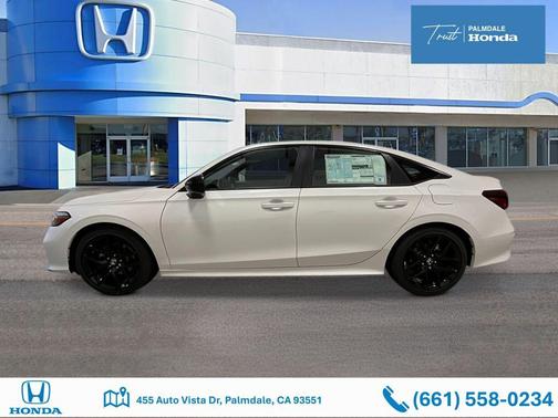 Platinum White Pearl 2026 Honda Civic Sport