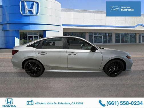 Solar Silver Metallic 2026 Honda Civic Sport