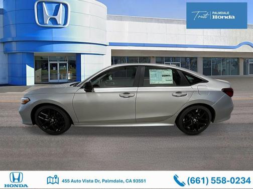 Solar Silver Metallic 2026 Honda Civic Sport
