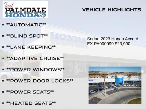 2023 Honda Accord EX 1.5T