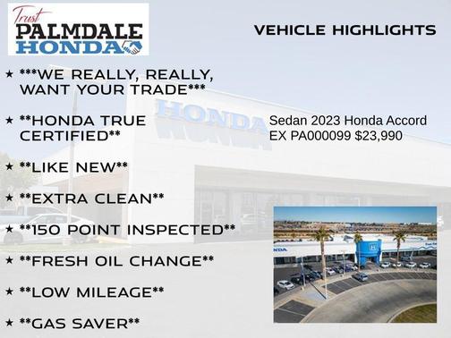 2023 Honda Accord EX 1.5T