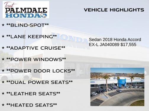2018 Honda Accord EX-L 2.0T