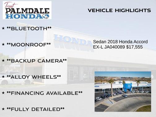 2018 Honda Accord EX-L 2.0T