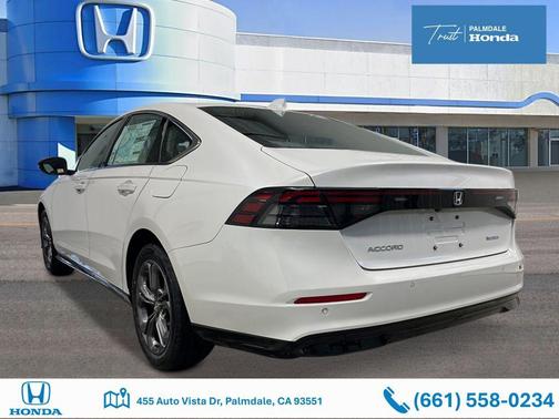 Platinum White Pearl 2026 Honda Accord Hybrid EX-L