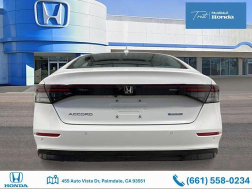 Platinum White Pearl 2026 Honda Accord Hybrid EX-L