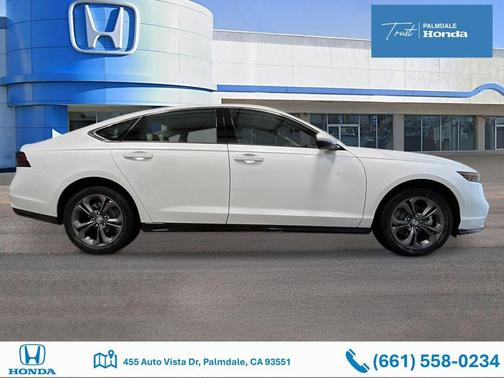 Platinum White Pearl 2026 Honda Accord Hybrid EX-L