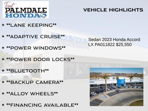 2023 Honda Accord LX 1.5T