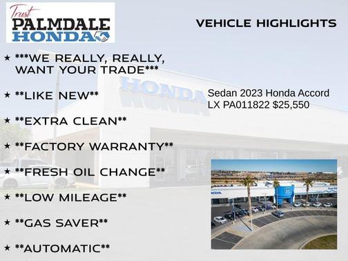 2023 Honda Accord LX 1.5T