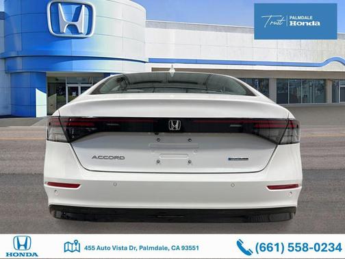 Platinum White Pearl 2026 Honda Accord Hybrid EX-L