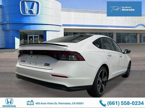 Platinum White Pearl 2026 Honda Accord Hybrid Sport