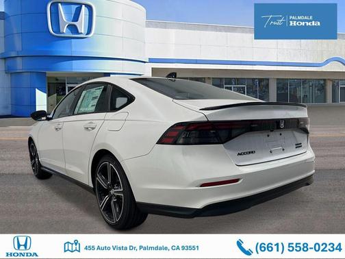 Platinum White Pearl 2026 Honda Accord Hybrid Sport